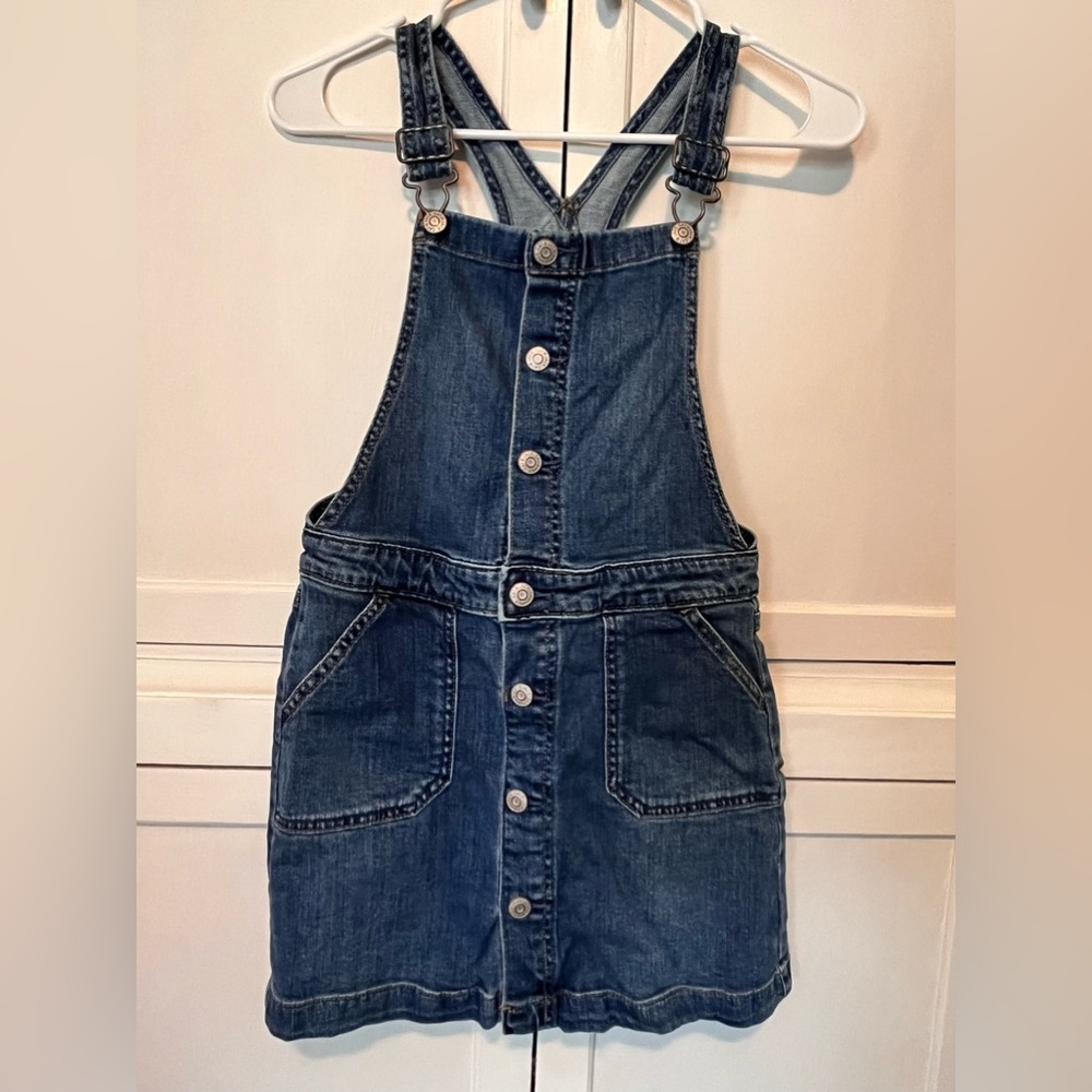 CAT & JACK | 10/12 | Girls Large Bib Overall Dress